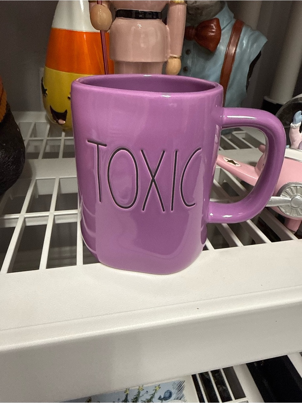 Purple 'TOXIC' Ceramic Mug - Playful Pink Home Accent Rae Dunn
